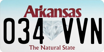 AR license plate 034VVN