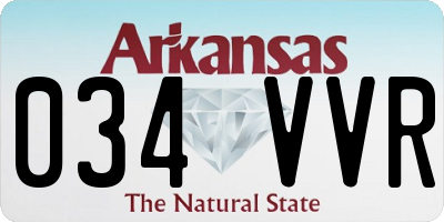 AR license plate 034VVR