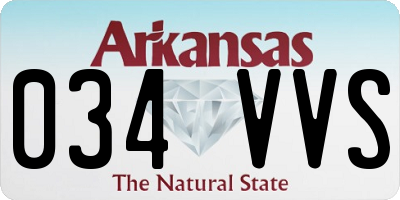 AR license plate 034VVS