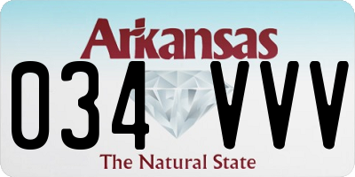 AR license plate 034VVV