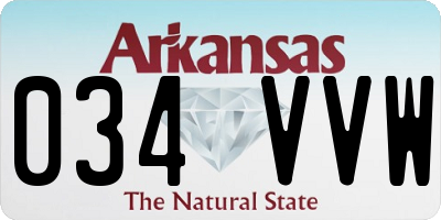 AR license plate 034VVW