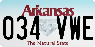 AR license plate 034VWE