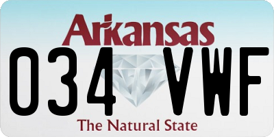 AR license plate 034VWF