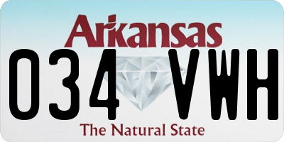 AR license plate 034VWH