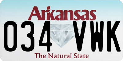 AR license plate 034VWK