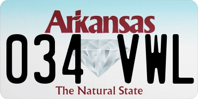 AR license plate 034VWL
