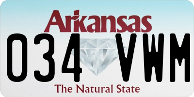 AR license plate 034VWM