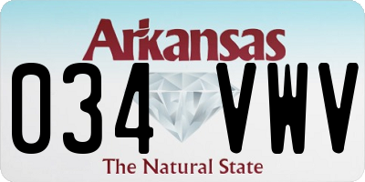 AR license plate 034VWV
