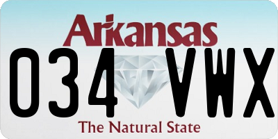 AR license plate 034VWX