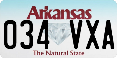 AR license plate 034VXA