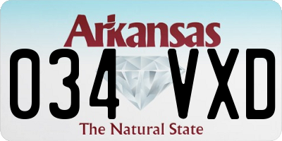 AR license plate 034VXD