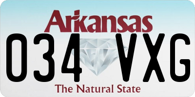 AR license plate 034VXG