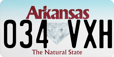AR license plate 034VXH