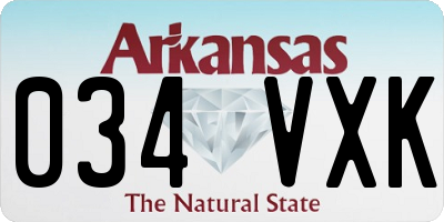 AR license plate 034VXK
