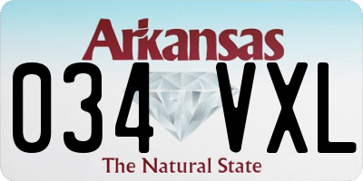 AR license plate 034VXL