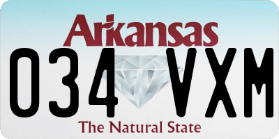 AR license plate 034VXM