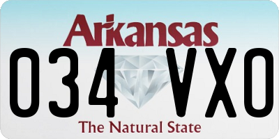 AR license plate 034VXO