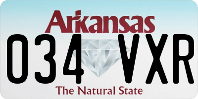 AR license plate 034VXR