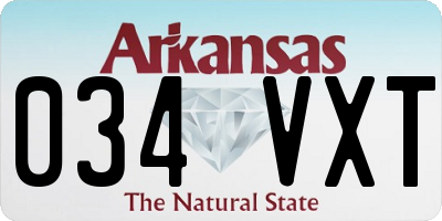 AR license plate 034VXT