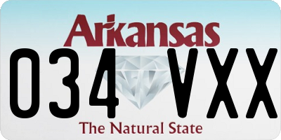 AR license plate 034VXX