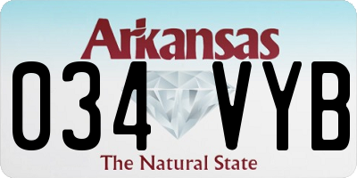 AR license plate 034VYB