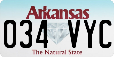 AR license plate 034VYC