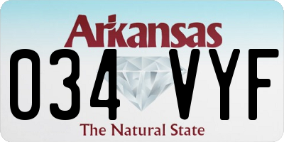 AR license plate 034VYF
