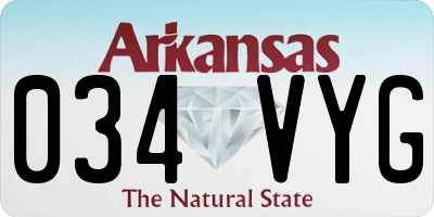 AR license plate 034VYG