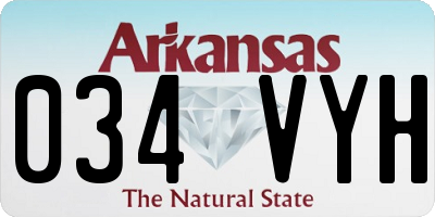 AR license plate 034VYH