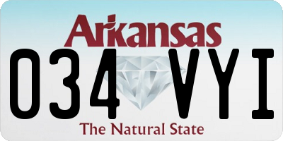 AR license plate 034VYI