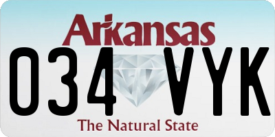 AR license plate 034VYK