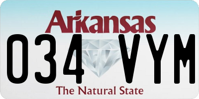 AR license plate 034VYM