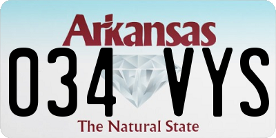 AR license plate 034VYS