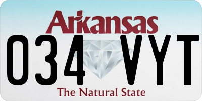 AR license plate 034VYT
