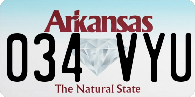 AR license plate 034VYU