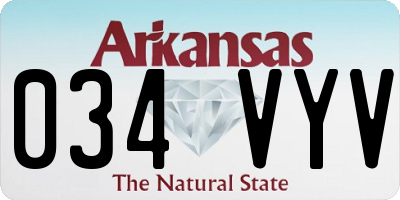 AR license plate 034VYV