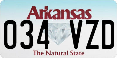AR license plate 034VZD