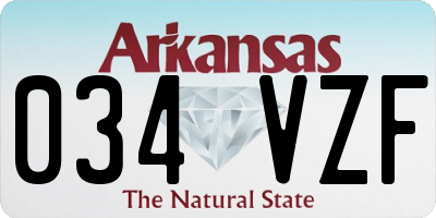 AR license plate 034VZF