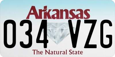 AR license plate 034VZG