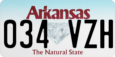 AR license plate 034VZH
