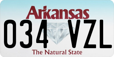 AR license plate 034VZL