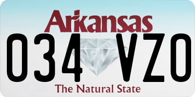 AR license plate 034VZO