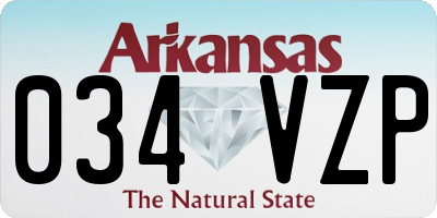 AR license plate 034VZP
