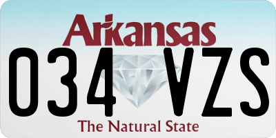 AR license plate 034VZS