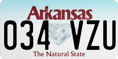 AR license plate 034VZU