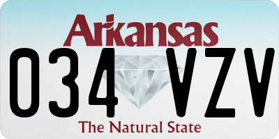 AR license plate 034VZV