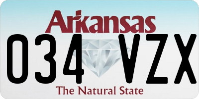 AR license plate 034VZX