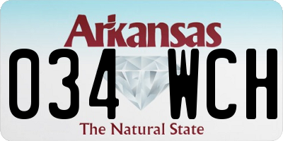 AR license plate 034WCH
