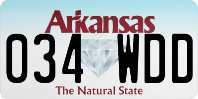 AR license plate 034WDD