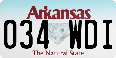 AR license plate 034WDI